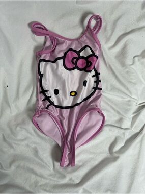 Hello Kitty Light and Dark Pink Girls Swimwear